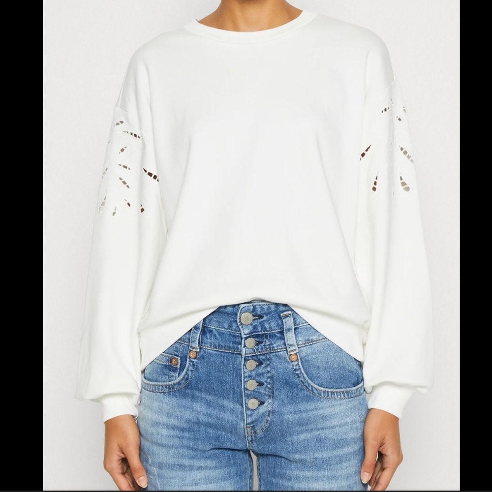 GAP/ EUC Sweatshirt Textured Long Sleeve Top Sz S